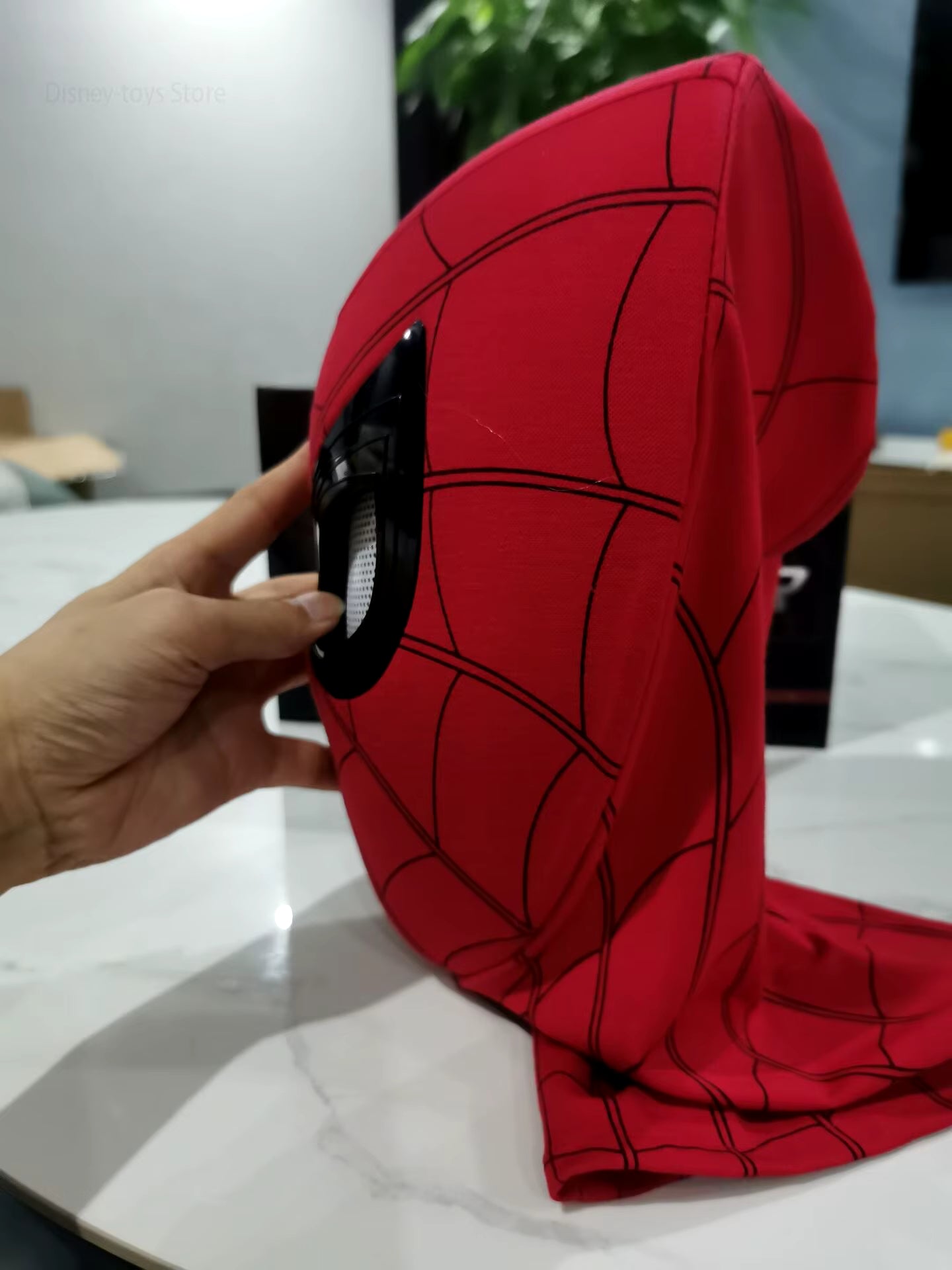 Mascara Spiderman Headgear Cosplay Moving Eyes Electronic Mask Spider Man 1:1 Remote Control Elastic Toys for Adults Kids Gift