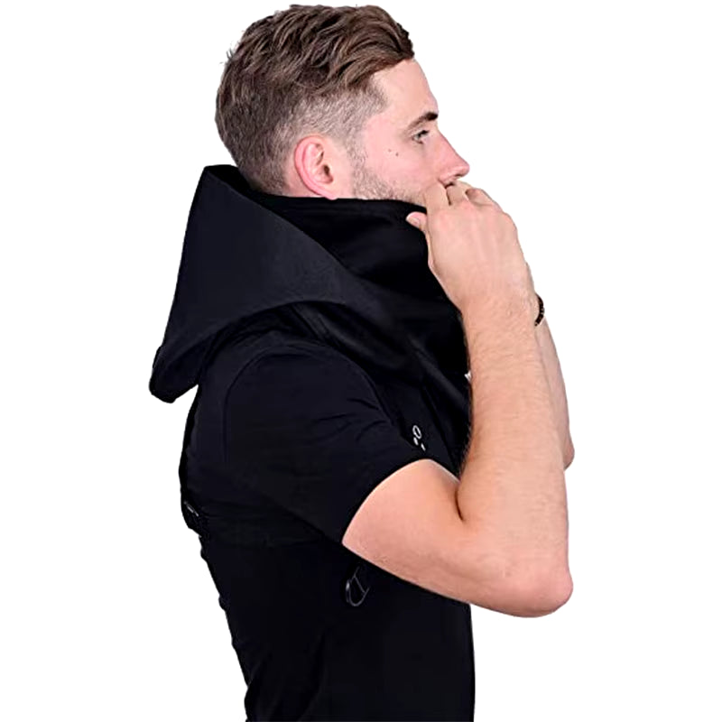 Hooded Cloak Cape Cowl Adult Cyberpunk Costumes Pagan Accessory Cosplay Medieval Assassin Hat Warrior Outfit and Daily Wear