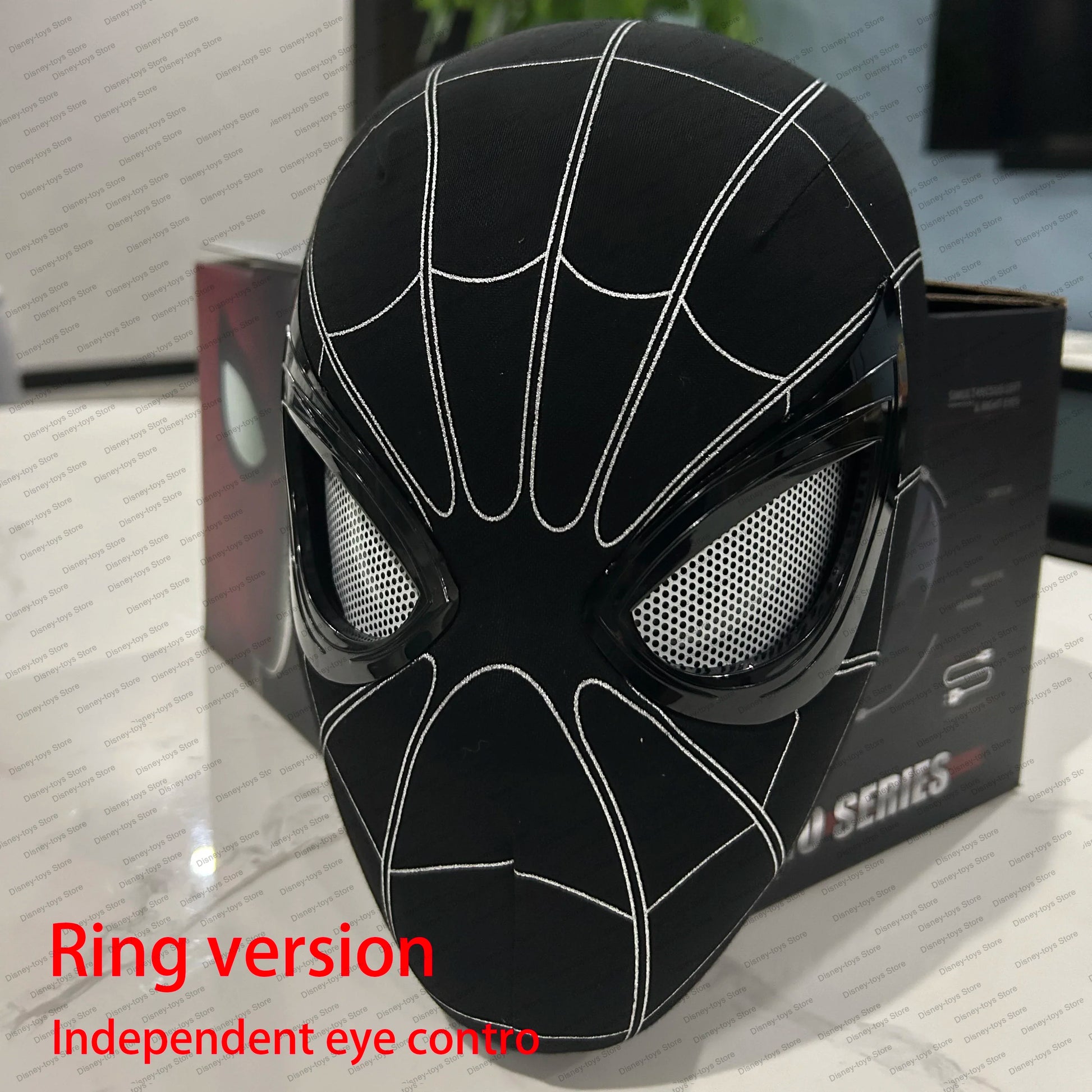 Mascara Spiderman Headgear Cosplay Moving Eyes Electronic Mask Spider Man 1:1 Remote Control Elastic Toys for Adults Kids Gift