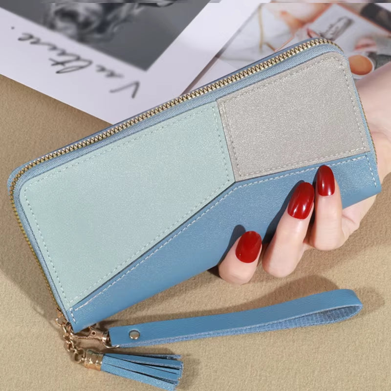 Fashion Wallets Zipper Coin Purse Lady Long Short Purses Handbags Women Clutch Cards Holder PU Leather Moneybag Billfold Wallet