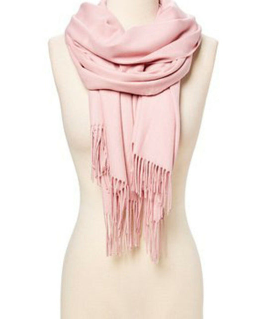 Soft Silk Shawl Wrap Women Pashmina Solid Scarf Stole Cashmere Wool Ladies Scarf